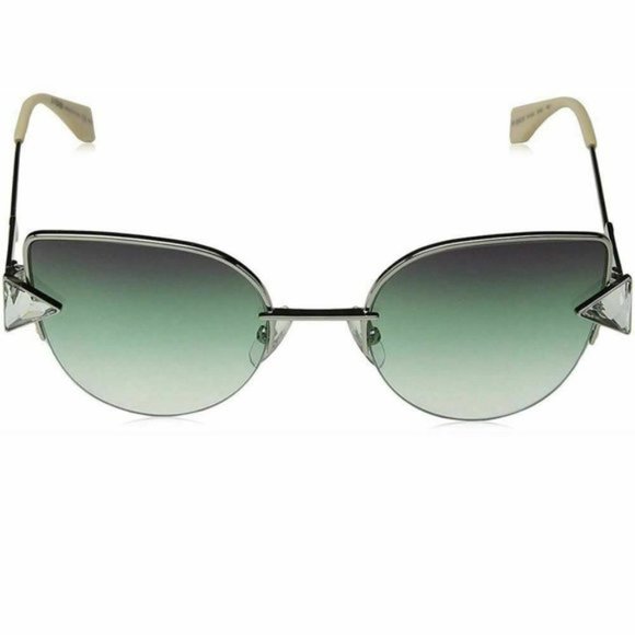 Fendi FF0242/SVGVSILVER GREEN Cat-Eye Sunglasses For Women - Picture 3 of 5